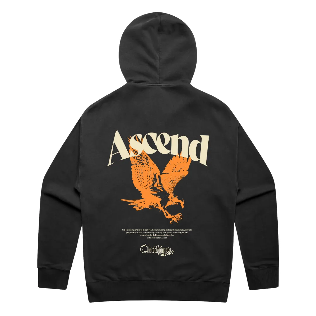 304 Mens Ascend Faded Zip Hoodie Cream