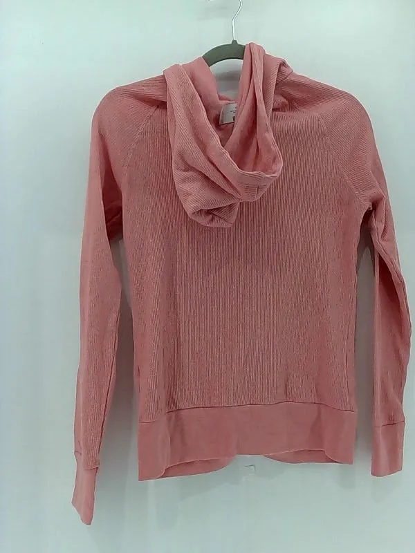 Active Basic Women's Pink Zipper Hoodie Jacket Medium