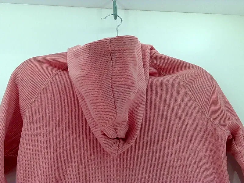 Active Basic Women's Pink Zipper Hoodie Jacket Medium