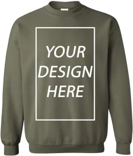 Add Your Own Text Design Custom Personalized Crewneck Sweatshirt