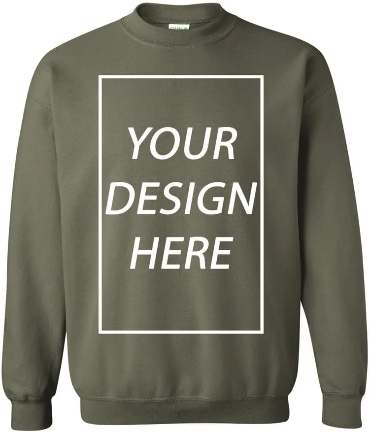 Add Your Own Text Design Custom Personalized Crewneck Sweatshirt
