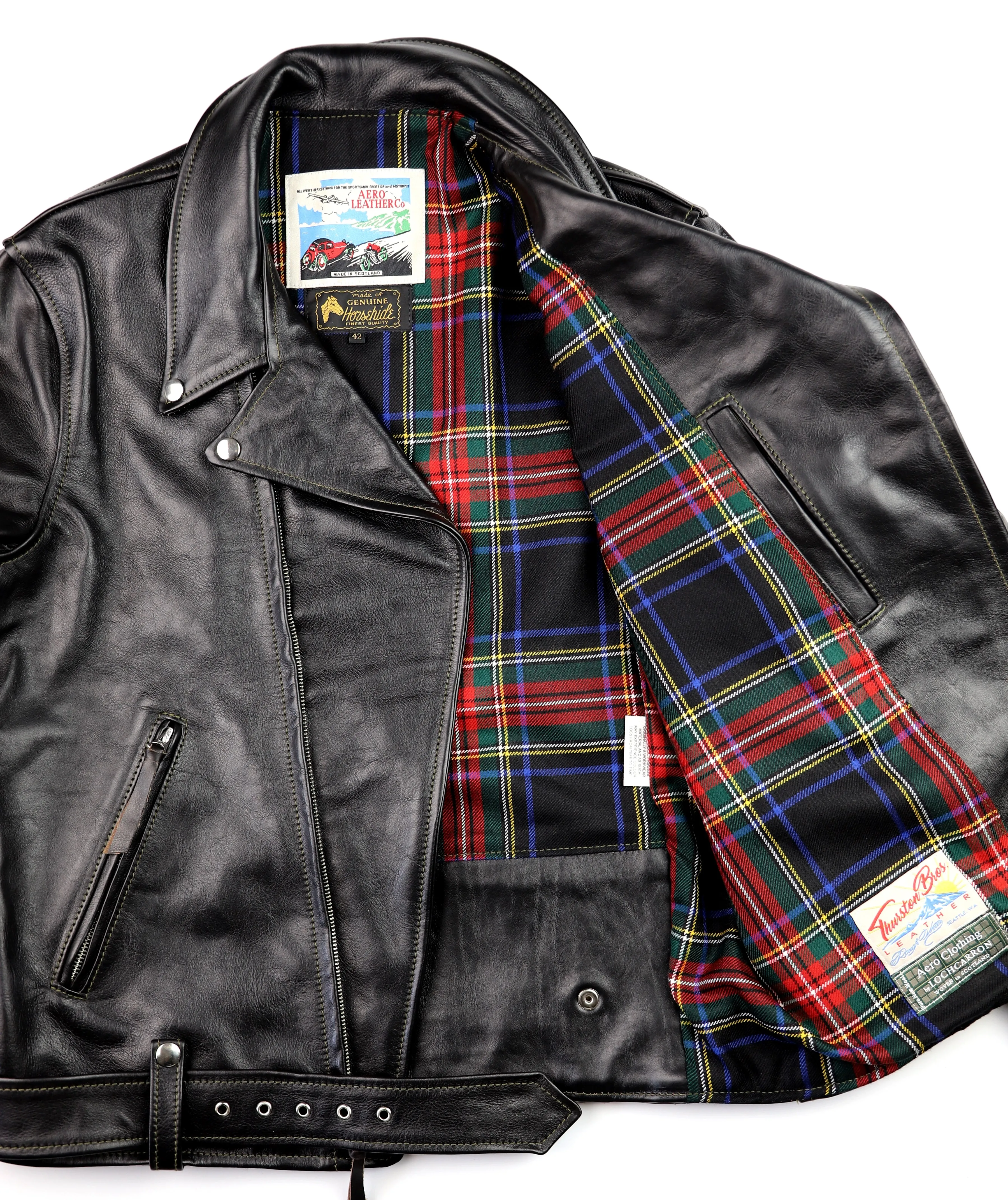 Aero D-Pocket Ridley, size 42, Blackened Brown Vicenza Horsehide