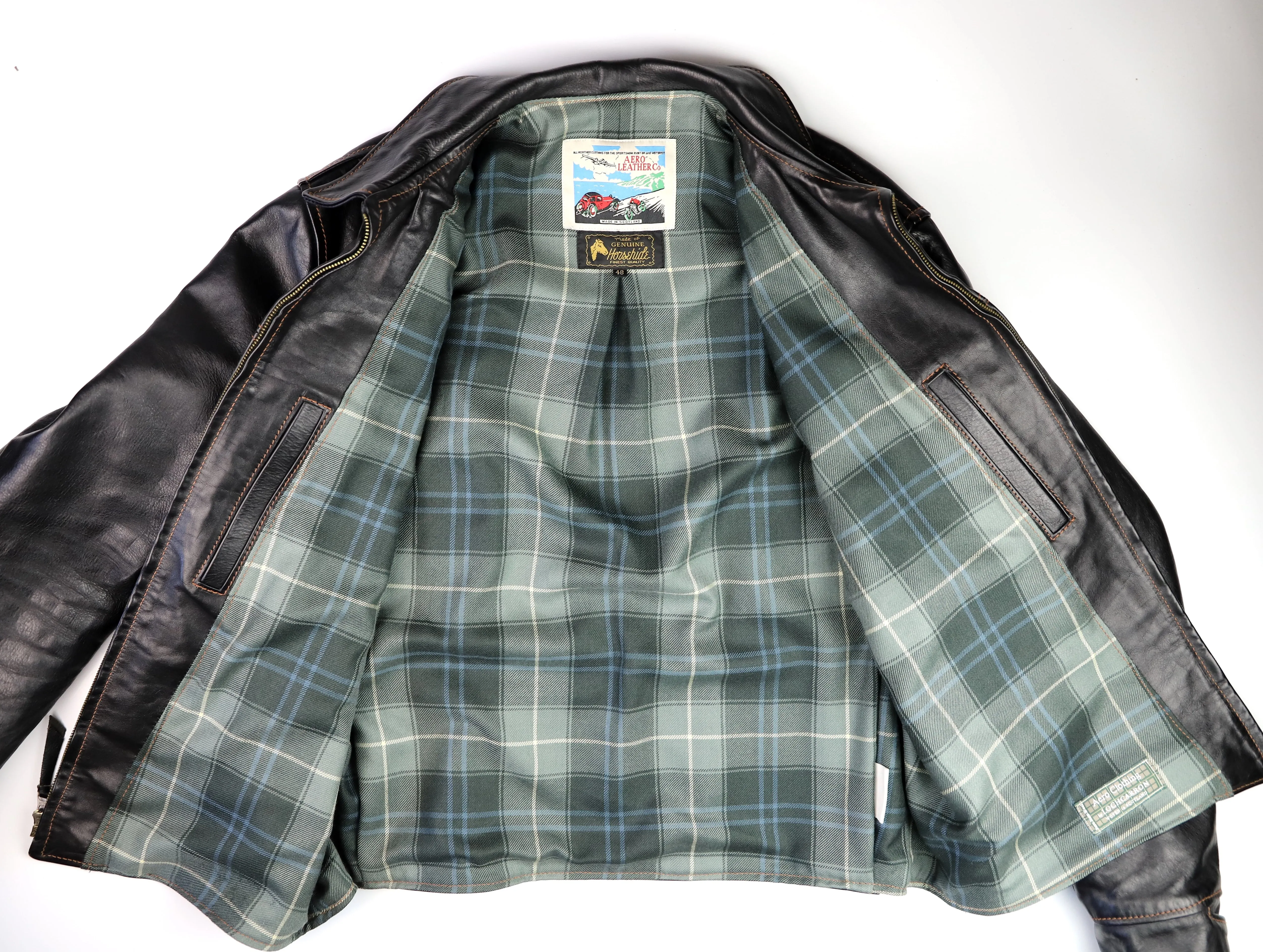 Aero Dustbowl, size 48, Black Vicenza, Gently Worn