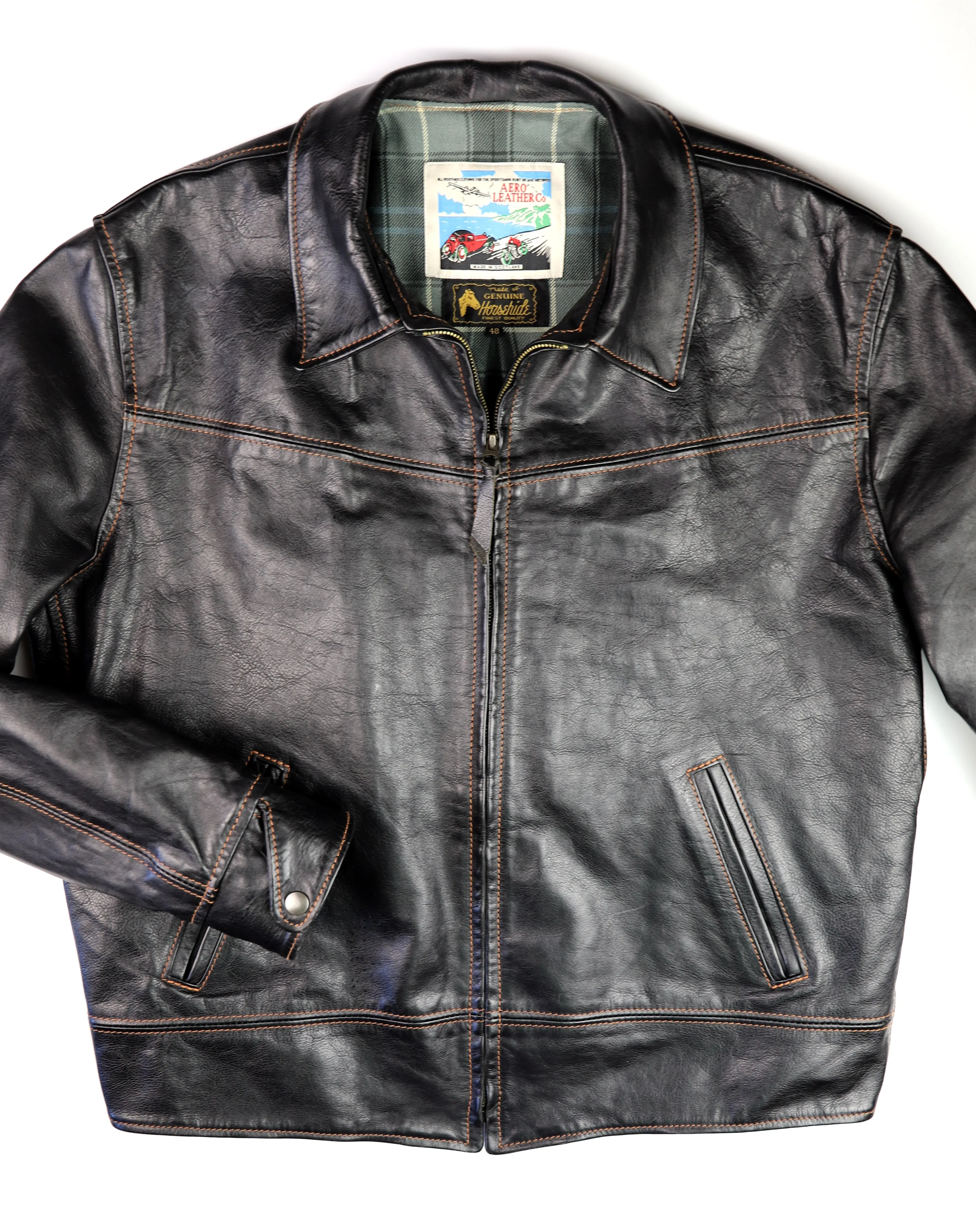 Aero Dustbowl, size 48, Black Vicenza, Gently Worn