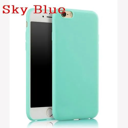 Candy Colors Soft TPU Silicon iPhone Case