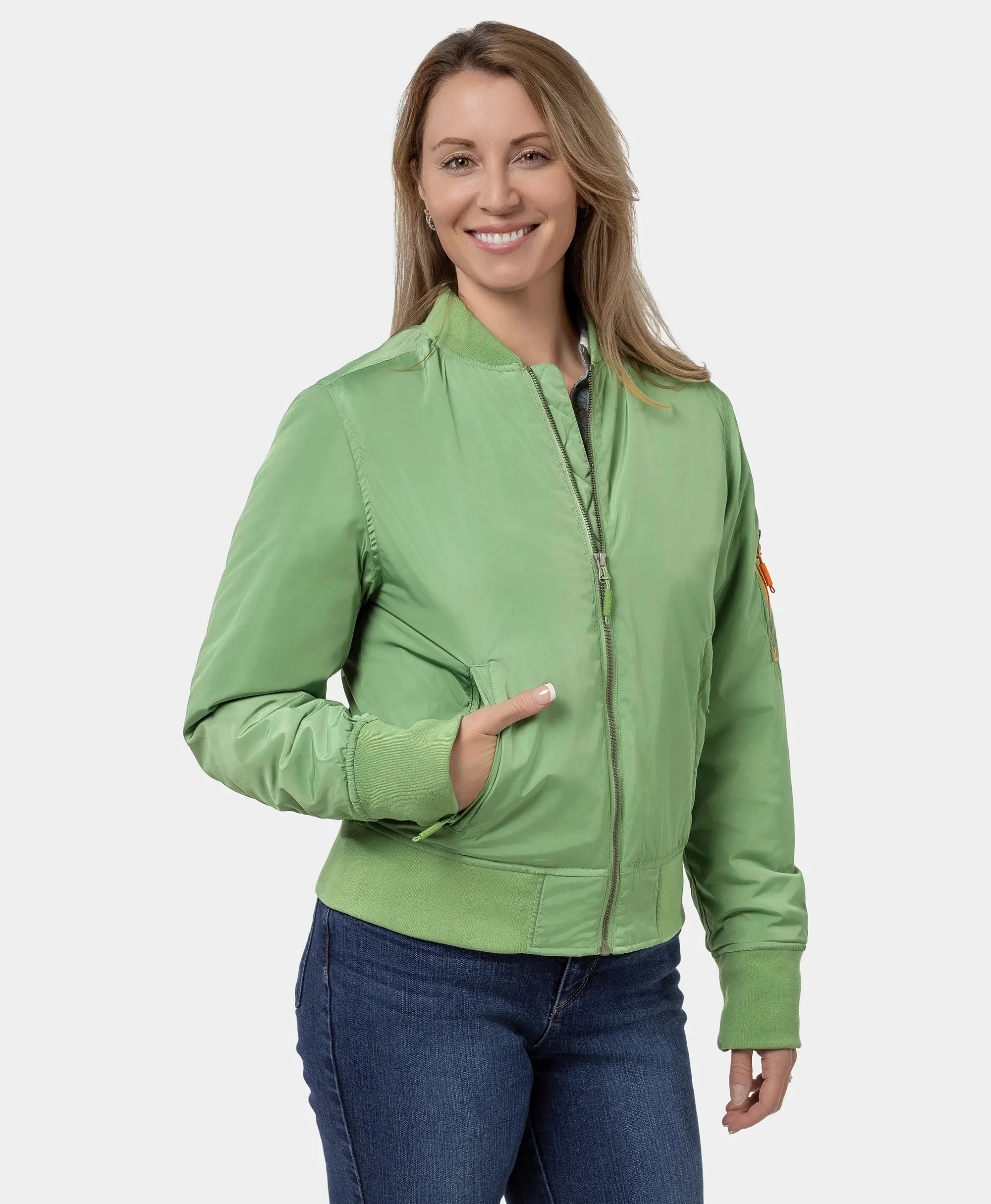 Cityscape Women's Heated Bomber Jacket (Apparel Only)