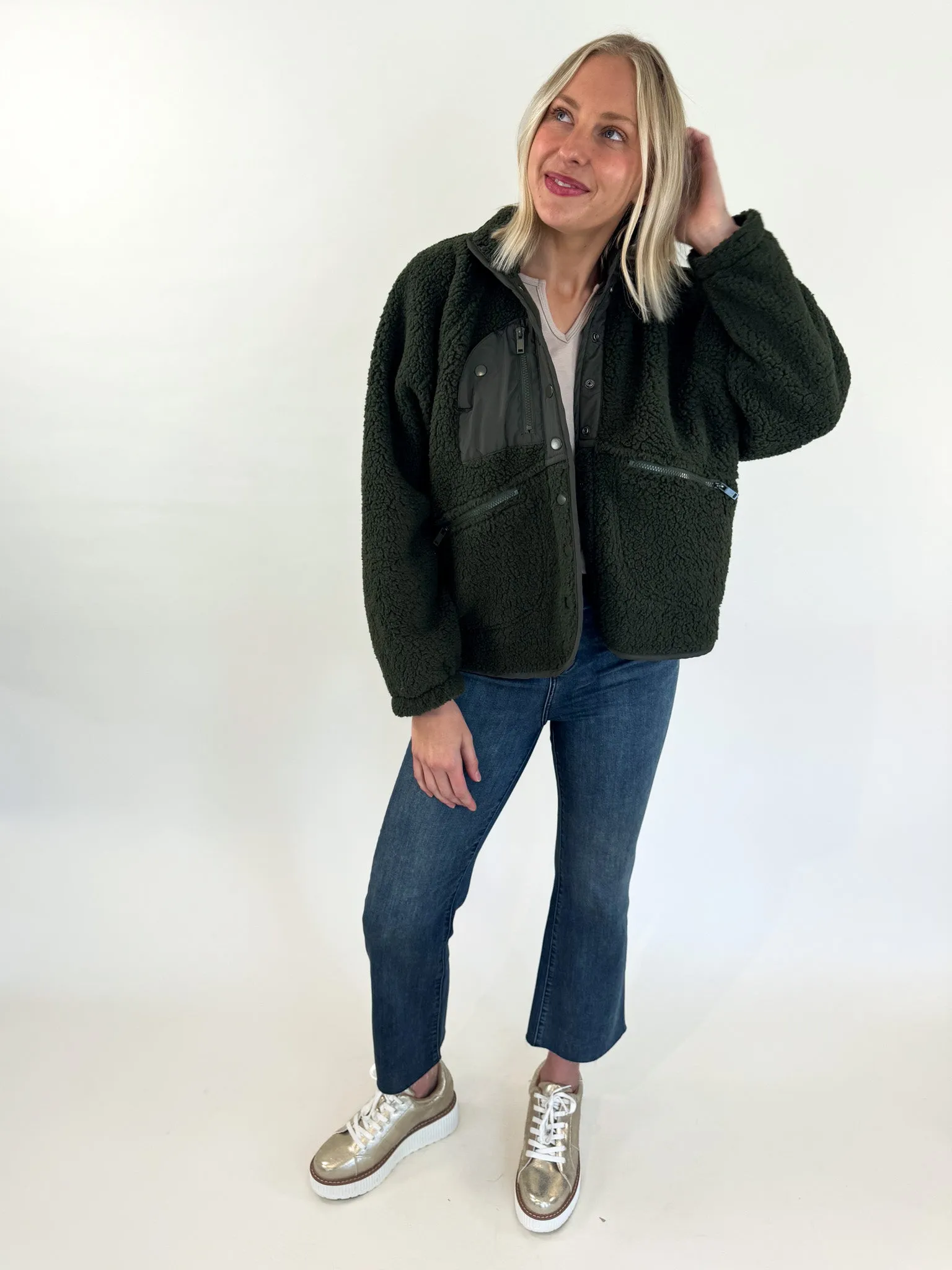 Creek Fleece Button Front Jacket