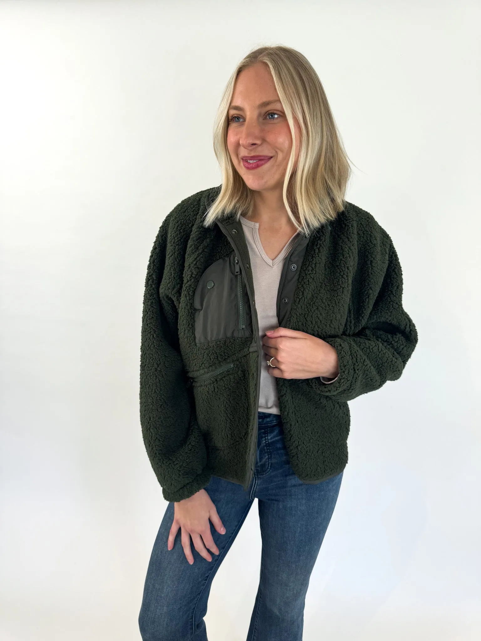 Creek Fleece Button Front Jacket