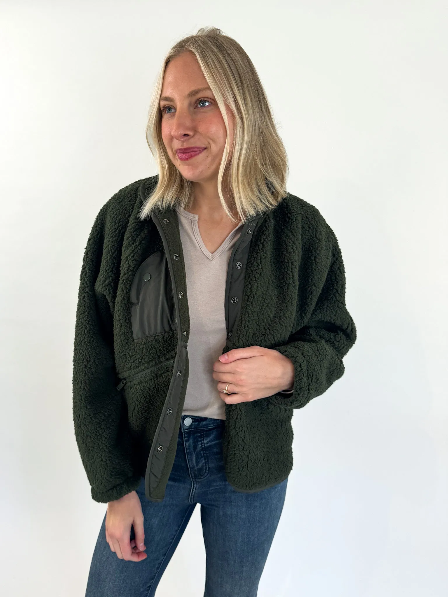 Creek Fleece Button Front Jacket