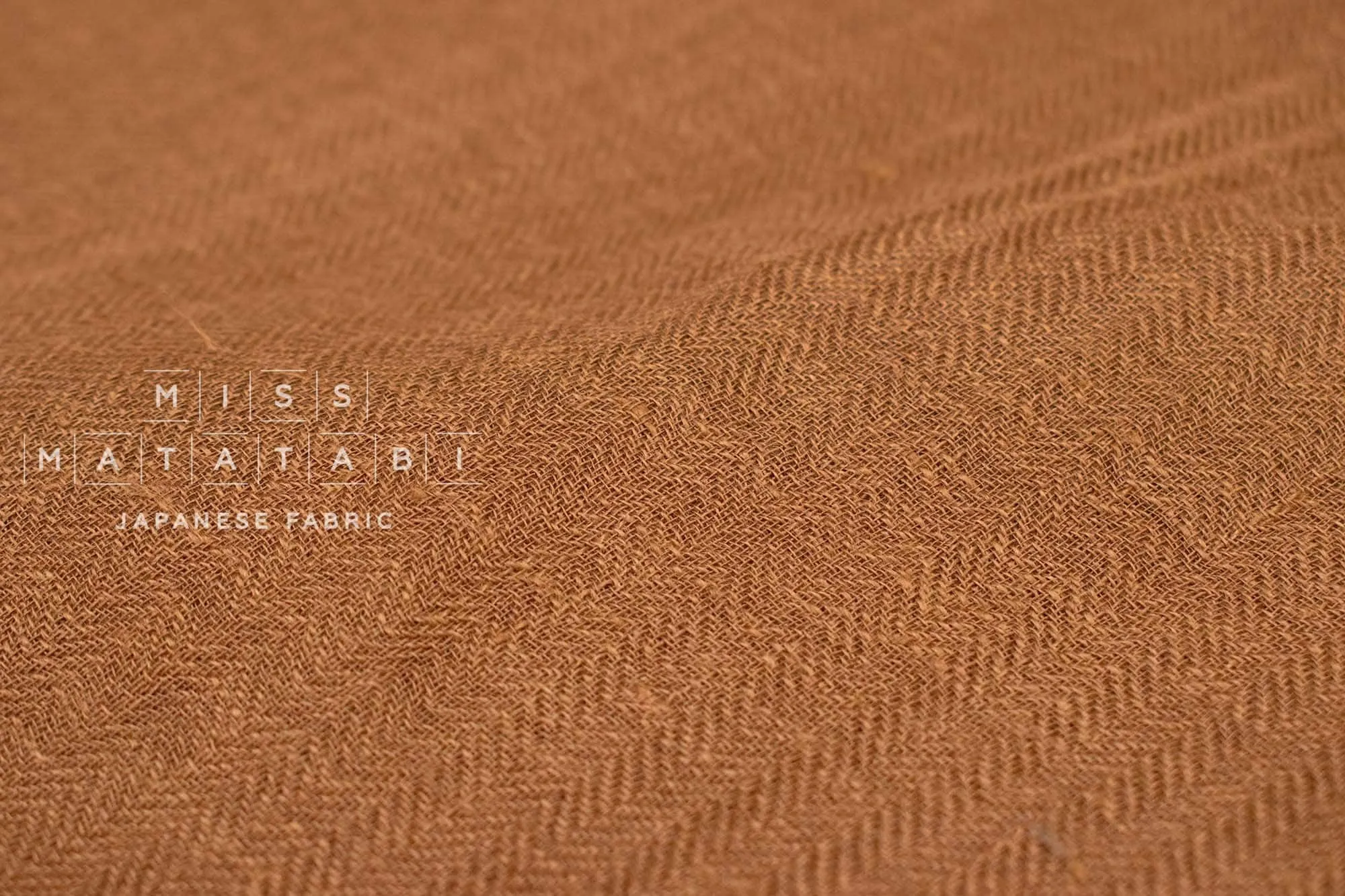 DEADSTOCK Washed Herringbone Linen Voile - B