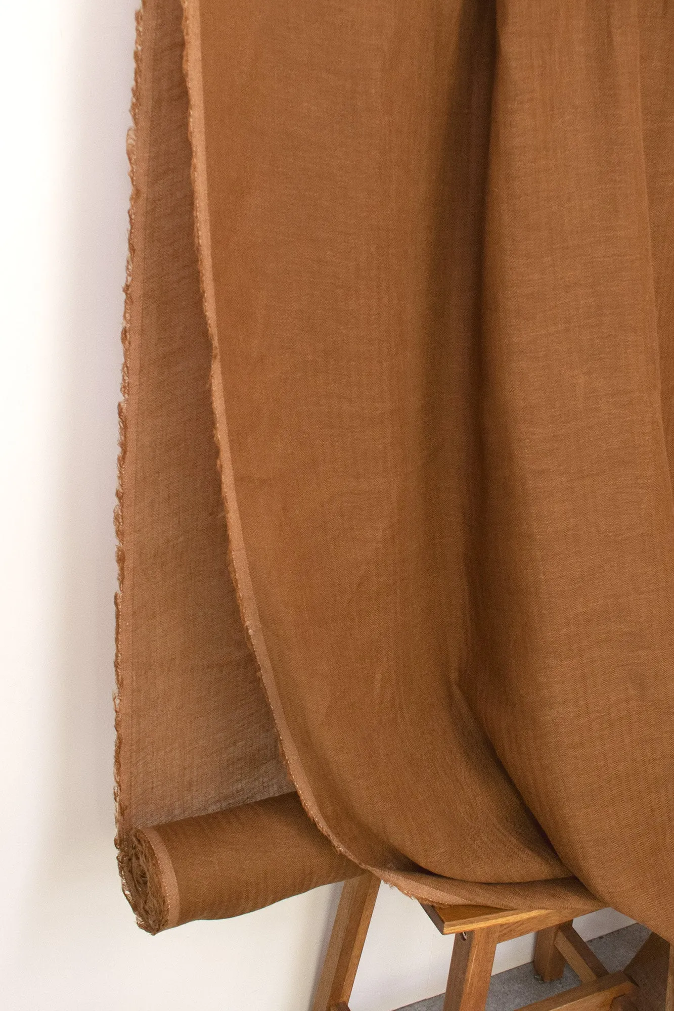 DEADSTOCK Washed Herringbone Linen Voile - B