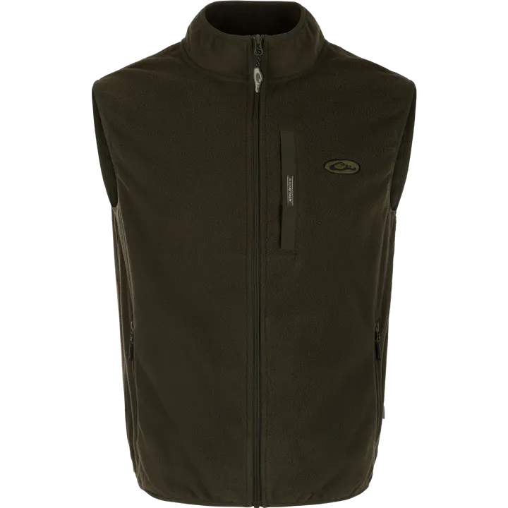 Drake Camp Fleece Vest- Kalamata Olive