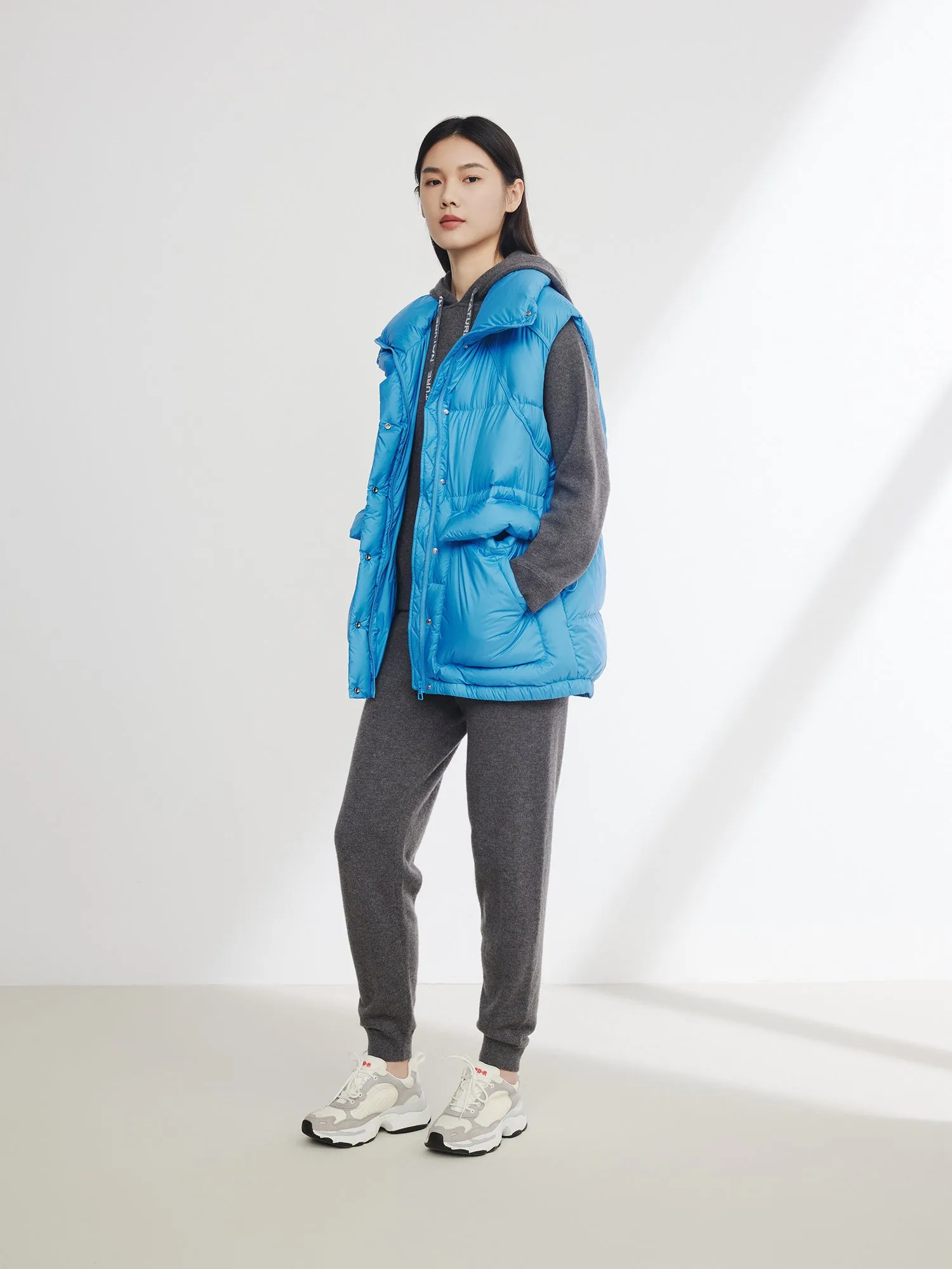 EP YAYING  white duck down vest