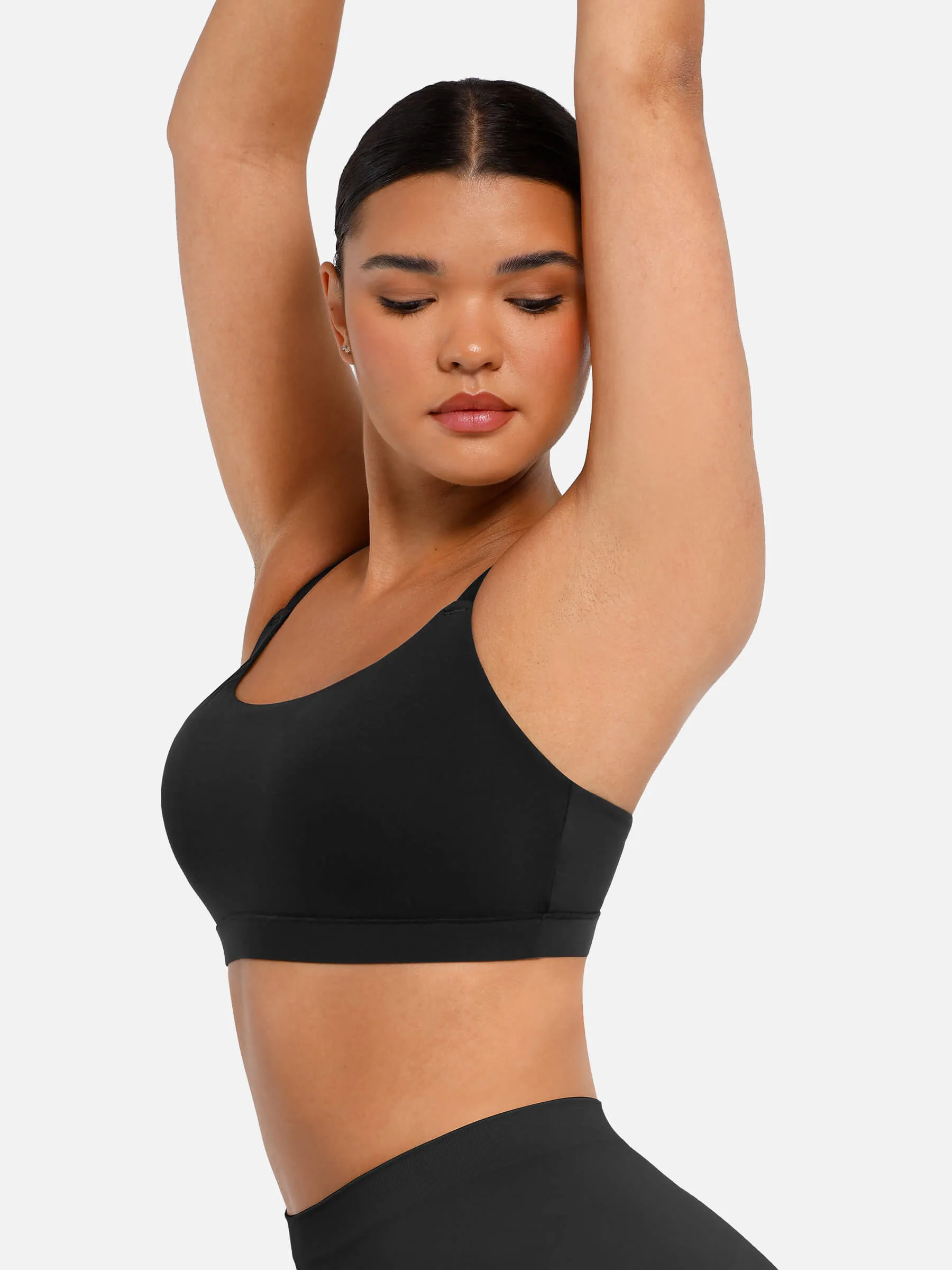 Feelingirl Everyday Wireless Invisible Square Neck Bra