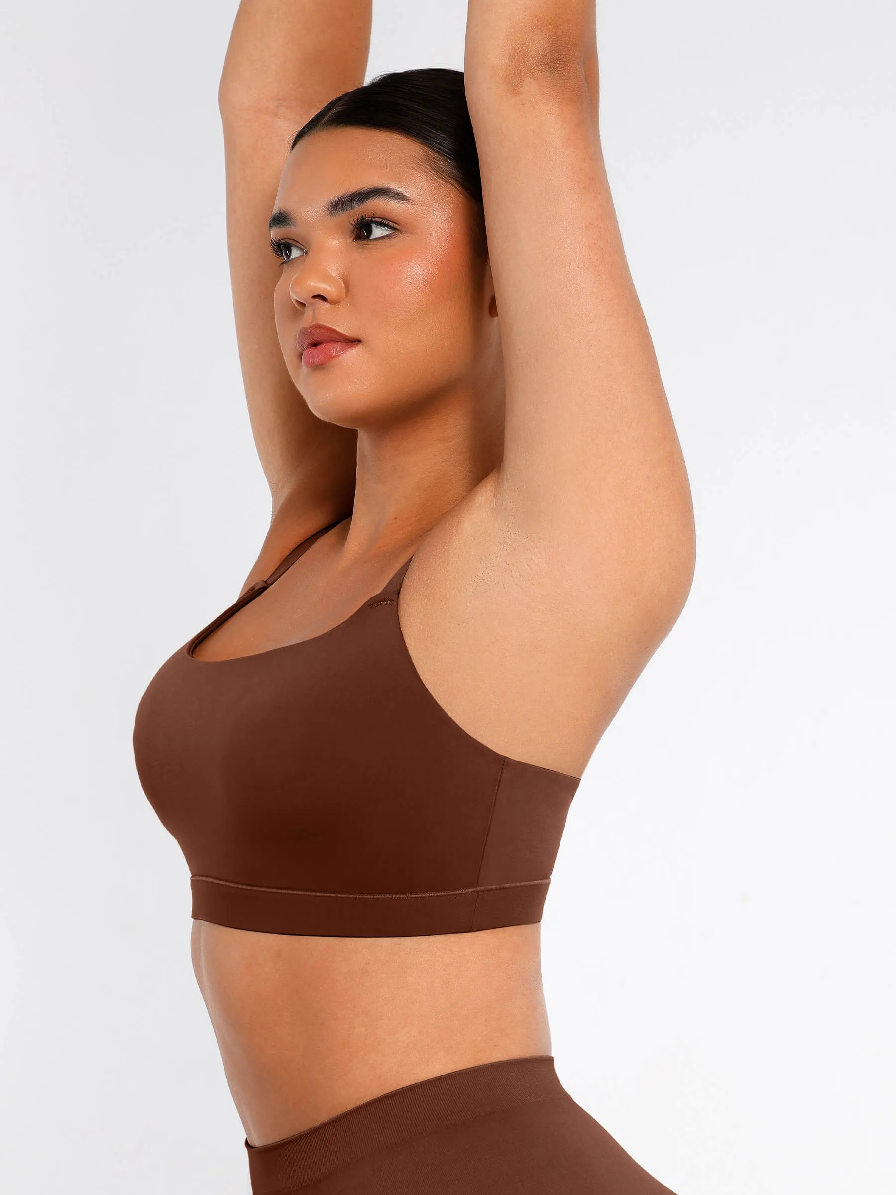 Feelingirl Everyday Wireless Invisible Square Neck Bra