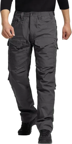 FREE SOLDIER Men's Cargo Pants,Tactical Pants for Men Stretch,Durable Ripstop EDC Work Pants for Hiking