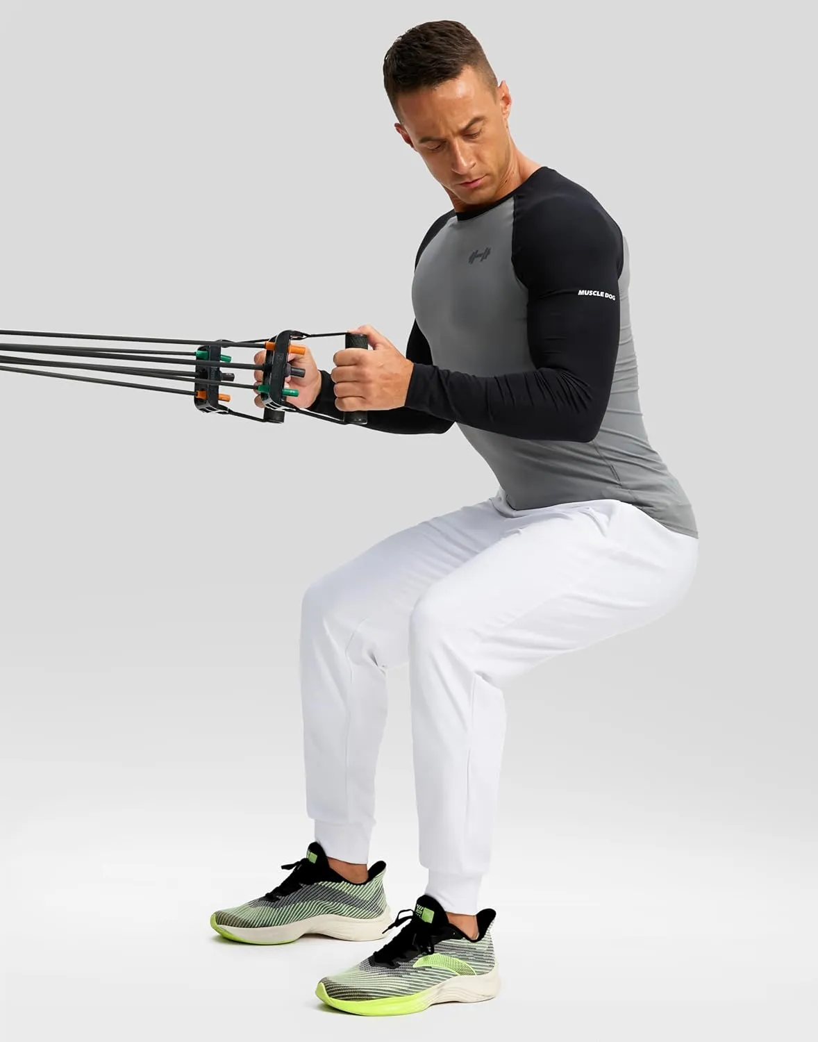 G Gradual Men's Fleece Joggers with Zipper Pockets Winter Warm Pants Water Resistant Athletic Workout Gym Sweatpants for Men
