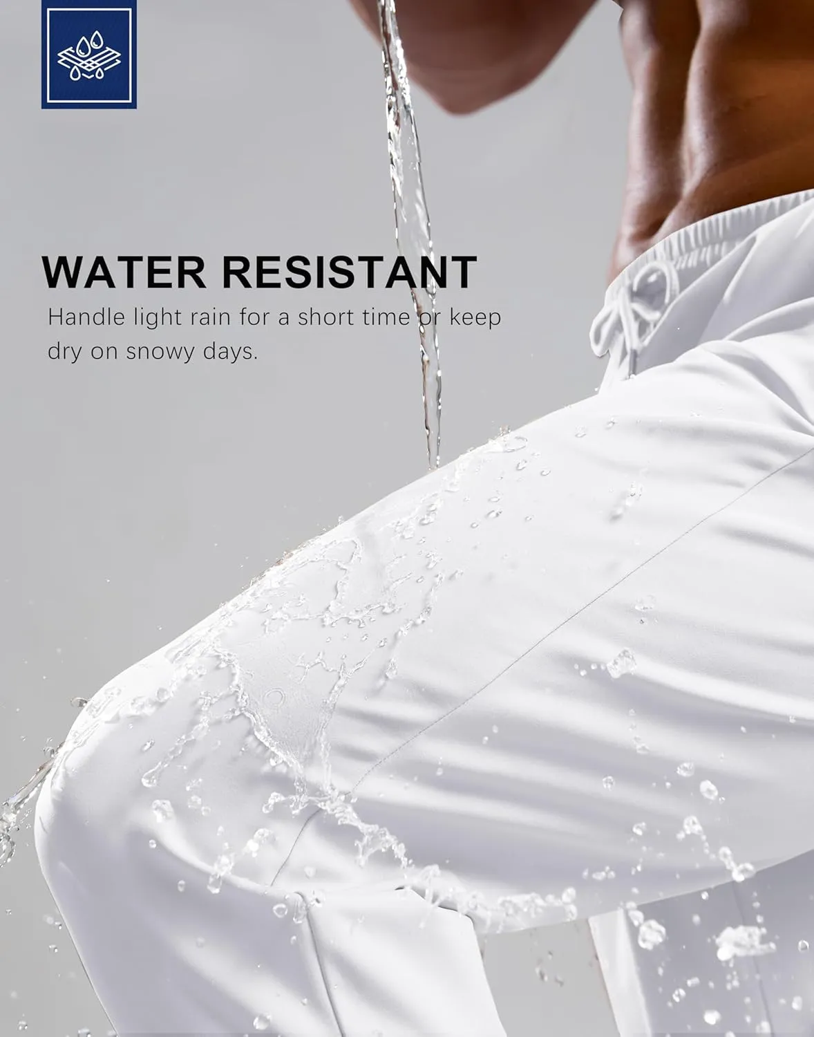 G Gradual Men's Fleece Joggers with Zipper Pockets Winter Warm Pants Water Resistant Athletic Workout Gym Sweatpants for Men