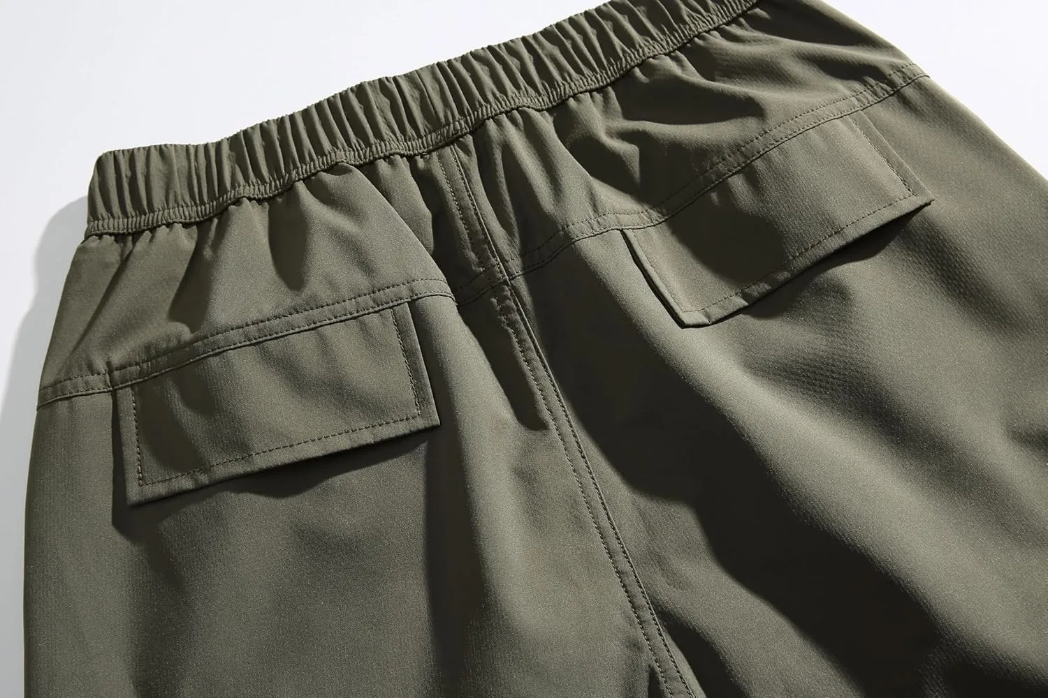 G-STONE Outdoor Hiking Cargo Pants for Men with Elastic Waistband Combat Pant Breathable Waterproof Lightweight Trousers