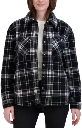 HFX Women's Fully Lined Soft and Cozy Plush Fleece Shacket