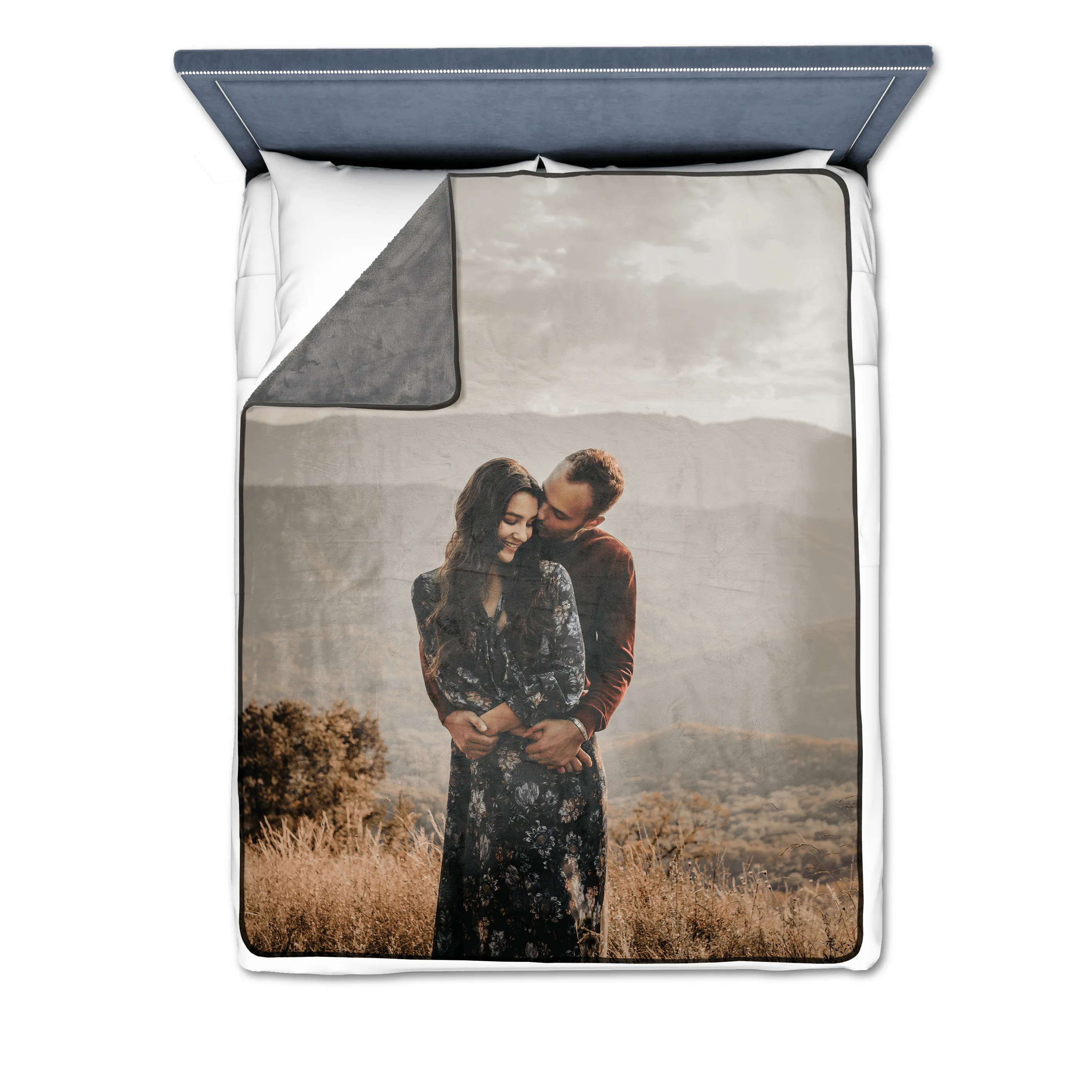 Home Collage Premium Fleece Photo Blanket