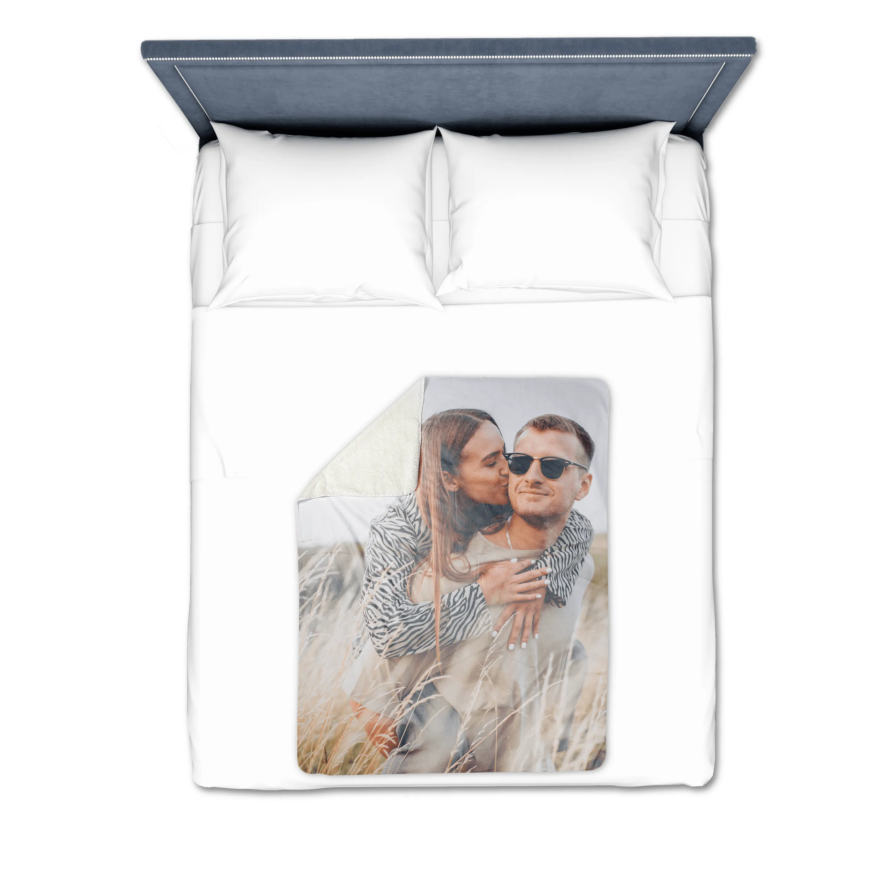 Home Collage Premium Fleece Photo Blanket