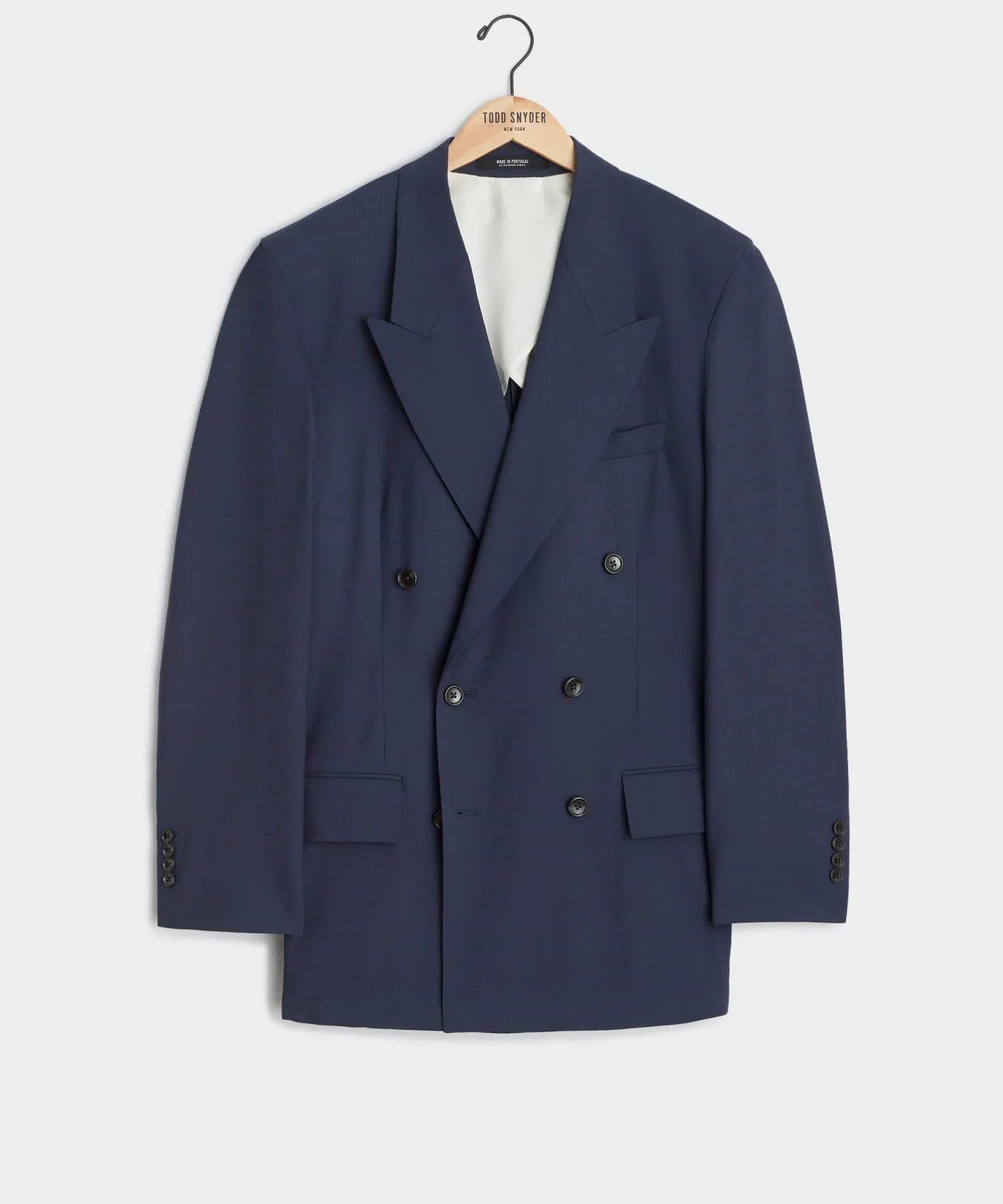 Italian Tropical Wool Wythe Jacket in Navy