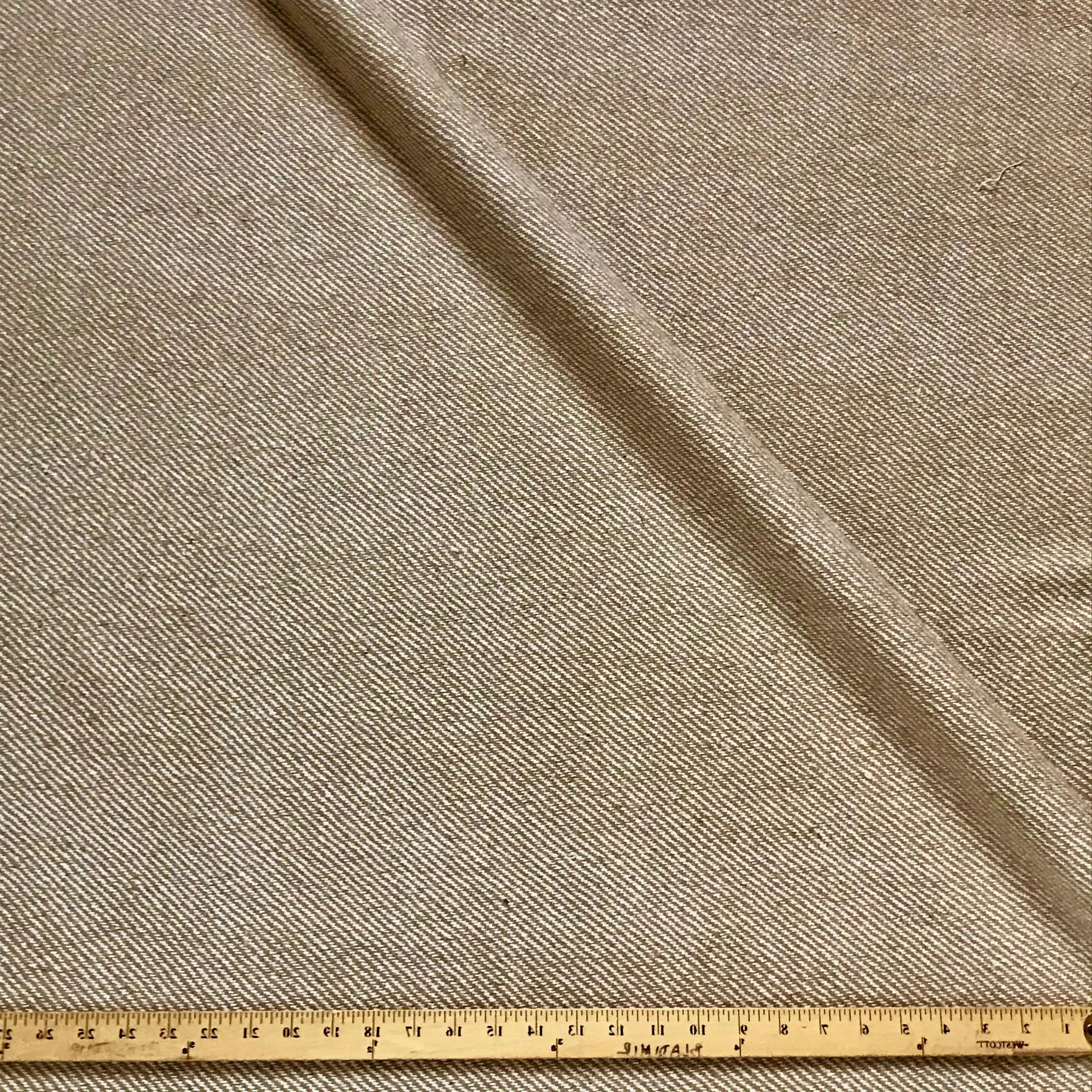 Ivory and Tan Luxury Woven Upholstery Fabric 54"
