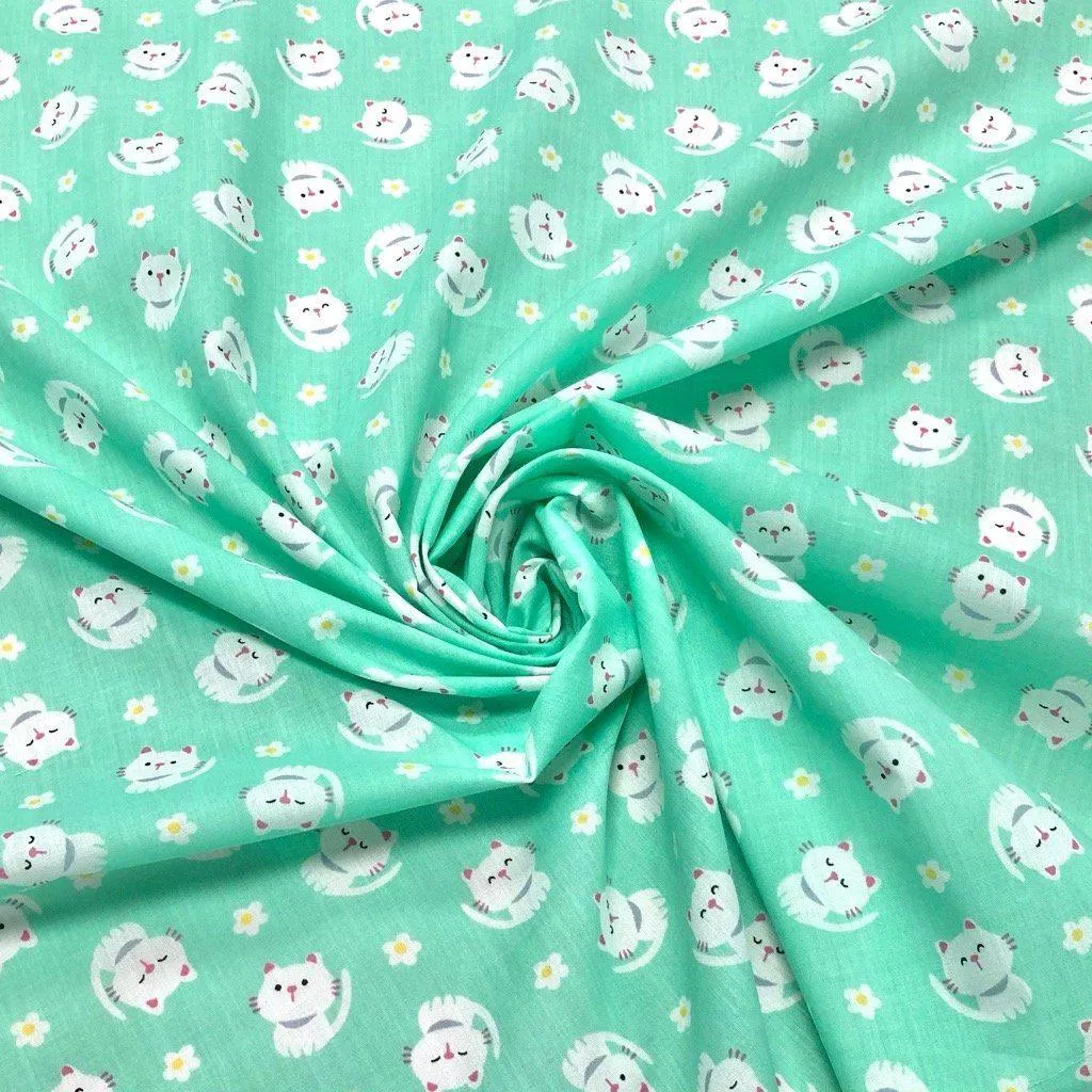 Kittens Polycotton Fabric