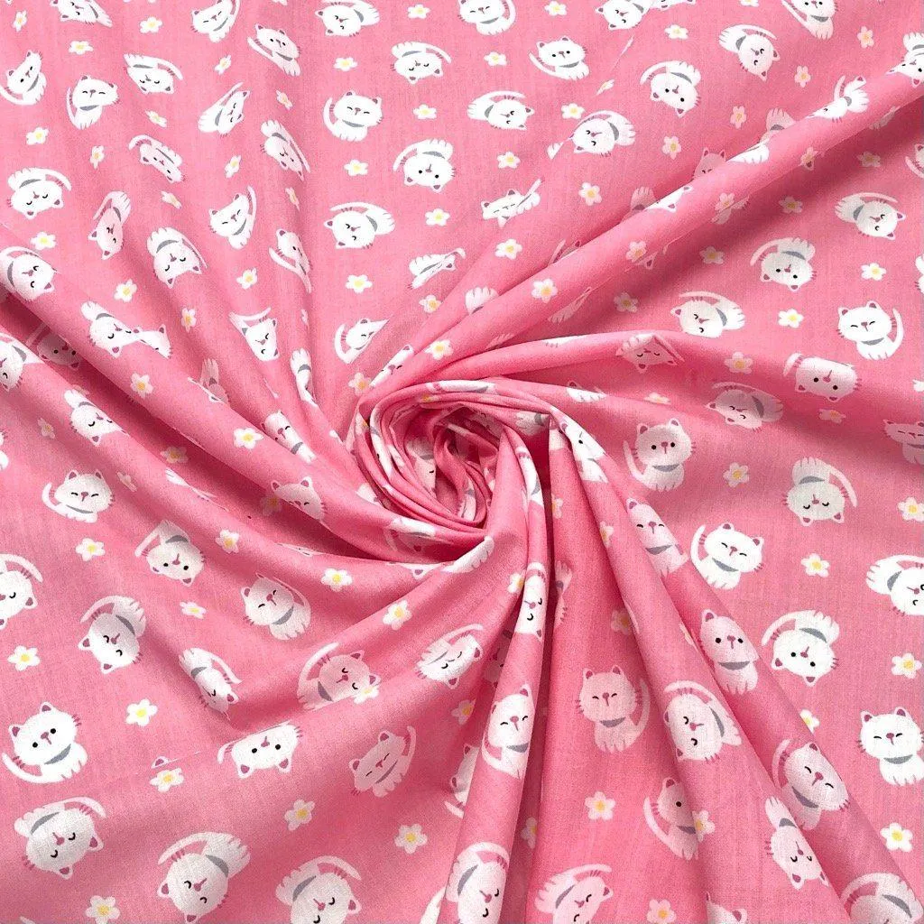 Kittens Polycotton Fabric