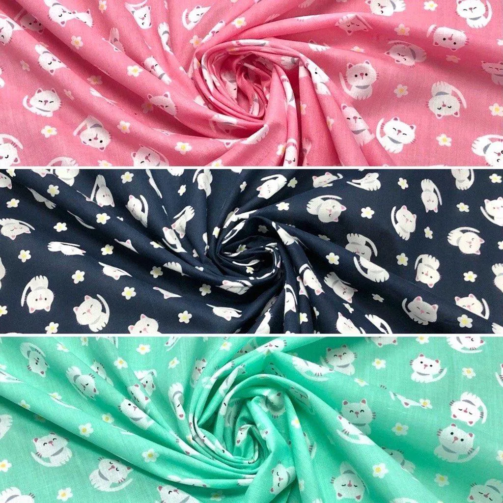 Kittens Polycotton Fabric
