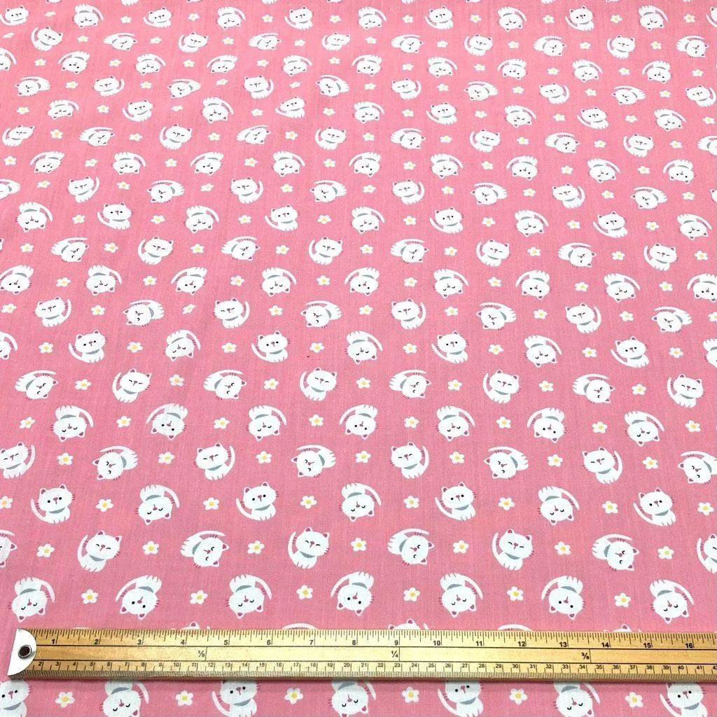 Kittens Polycotton Fabric