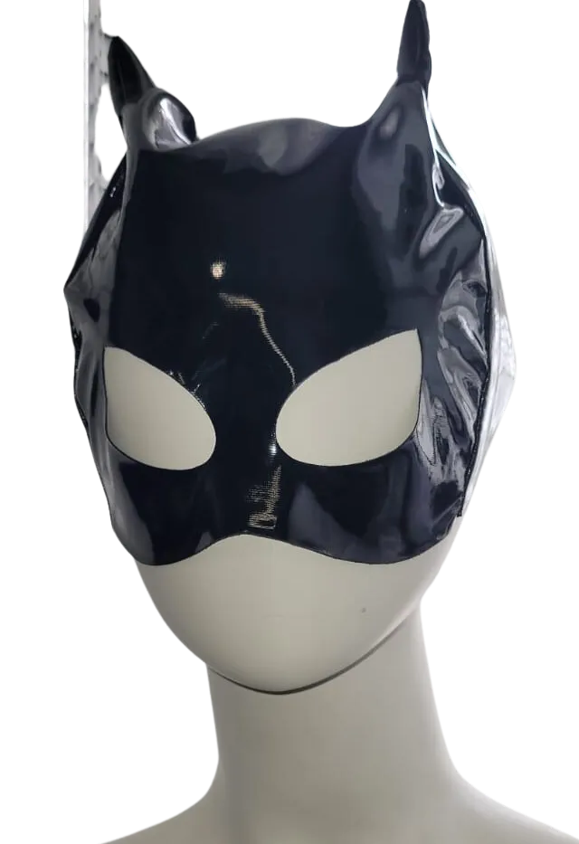 Kitty Mask | Black Patent  | High Quality Material