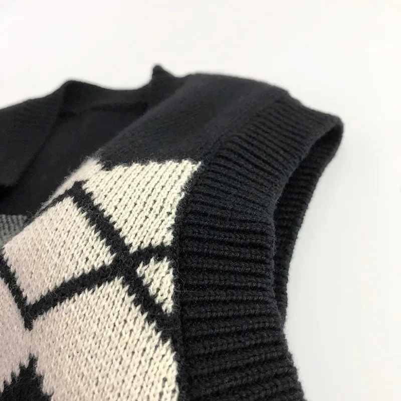 Knitted Vest Cardigan