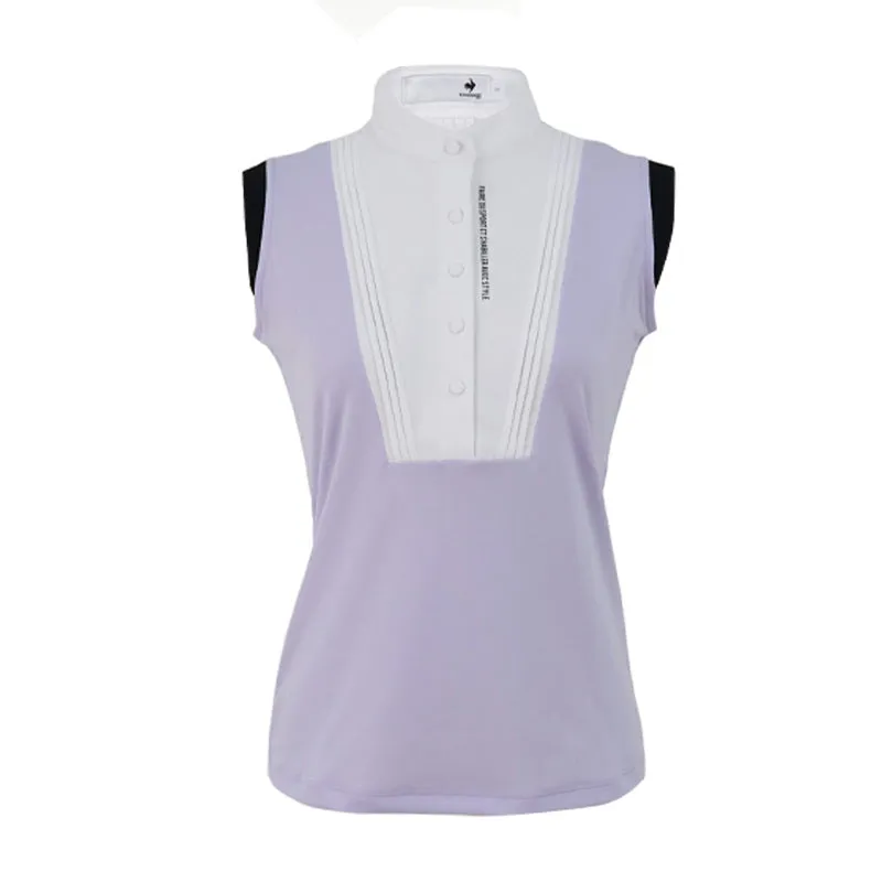 LE COQ SPORTIF GOLF Rijoume Women's Sleeveless Polo (Purple)