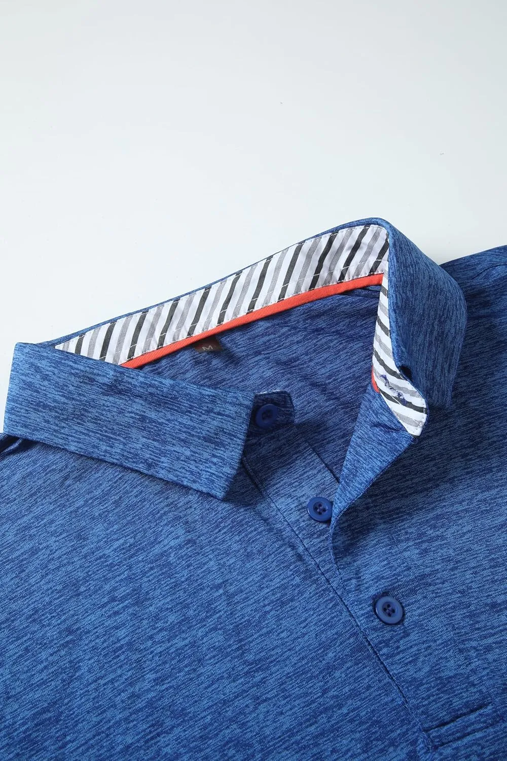 Men's Polo Shirt Performance UPF 50  Sun Protection Quick Dry Lightweight Breathable Golf Short Sleeve