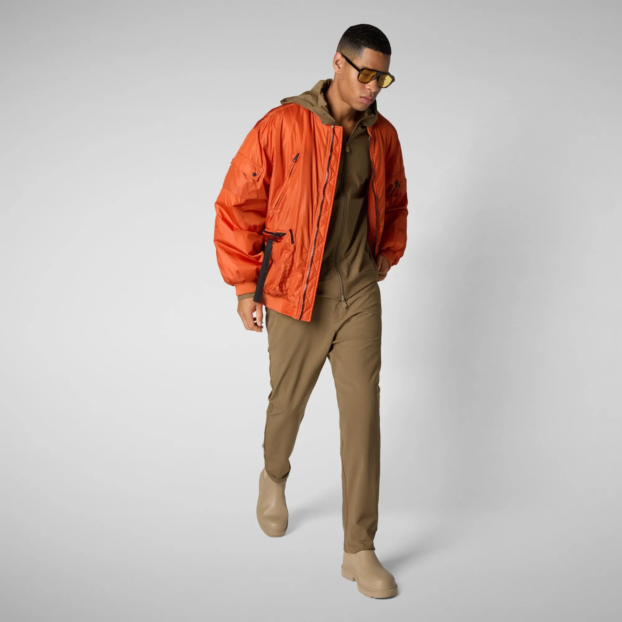 Men's  sweater Luiz in husk green