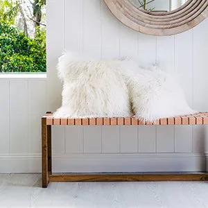 Mongolian Sheepskin Cushion
