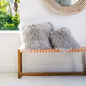 Mongolian Sheepskin Cushion