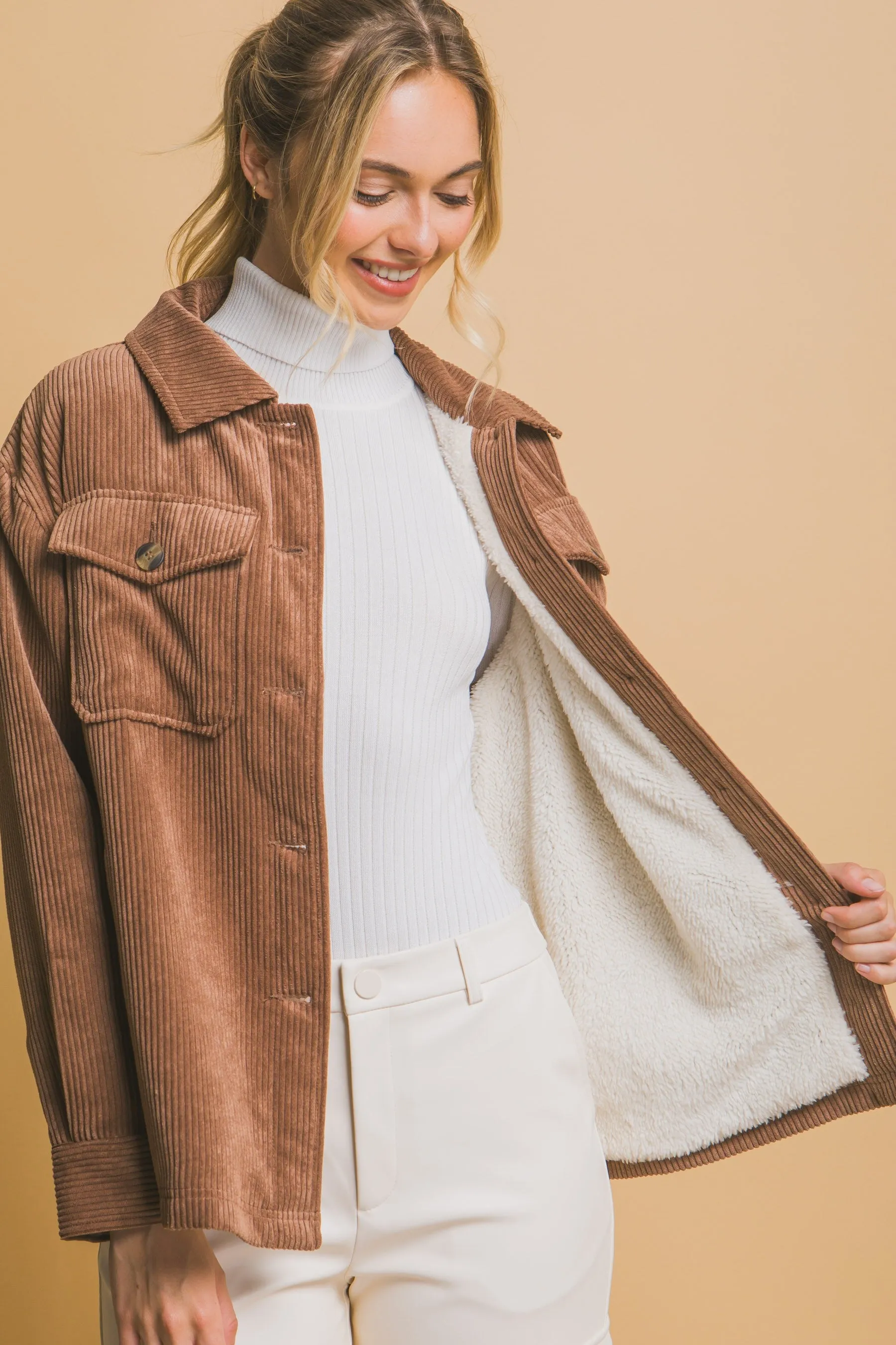 Montana Corduroy Jacket - Cocoa