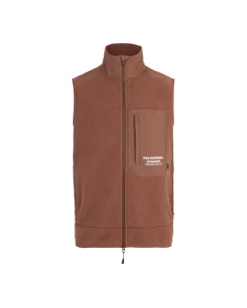 PAS NORMAL STUDIOS Off Race Fleece Gilet - Rust