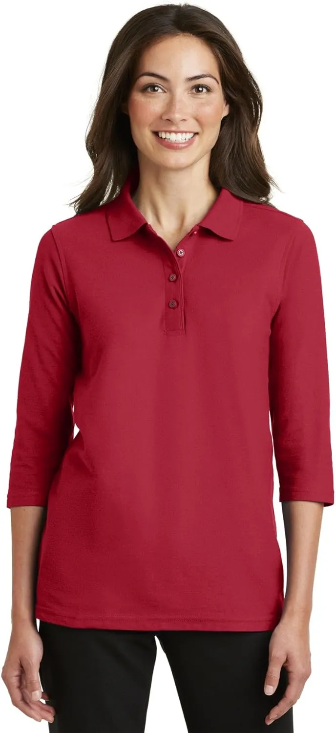 Port Authority Ladies Horizontal Texture Polo. L514