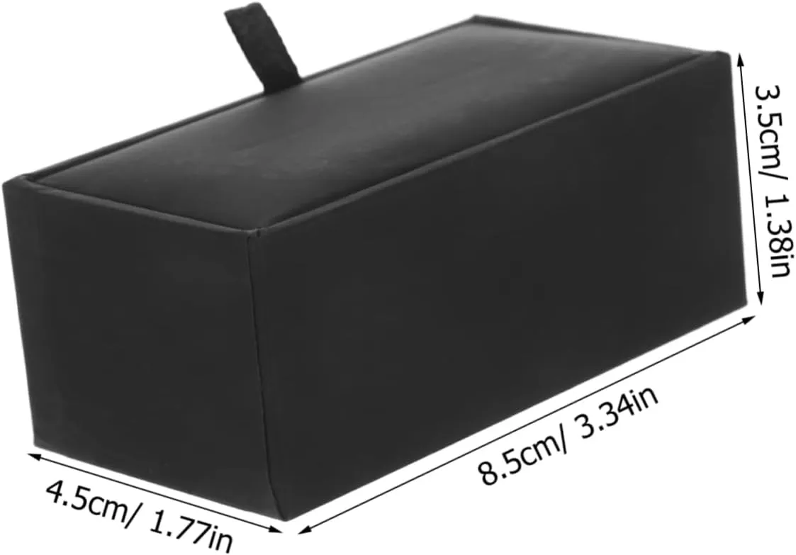 PRETYZOOM 5pcs Box Portable Jewelry Organizer Small Box for Cufflinks Travel Case Elegant Design