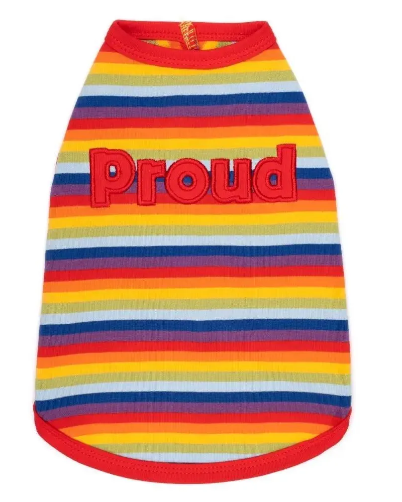 Proud Dog Rainbow Stripe Tank Top (CLEARANCE)