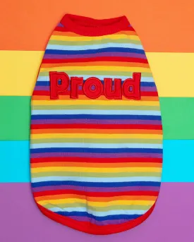Proud Dog Rainbow Stripe Tank Top (CLEARANCE)