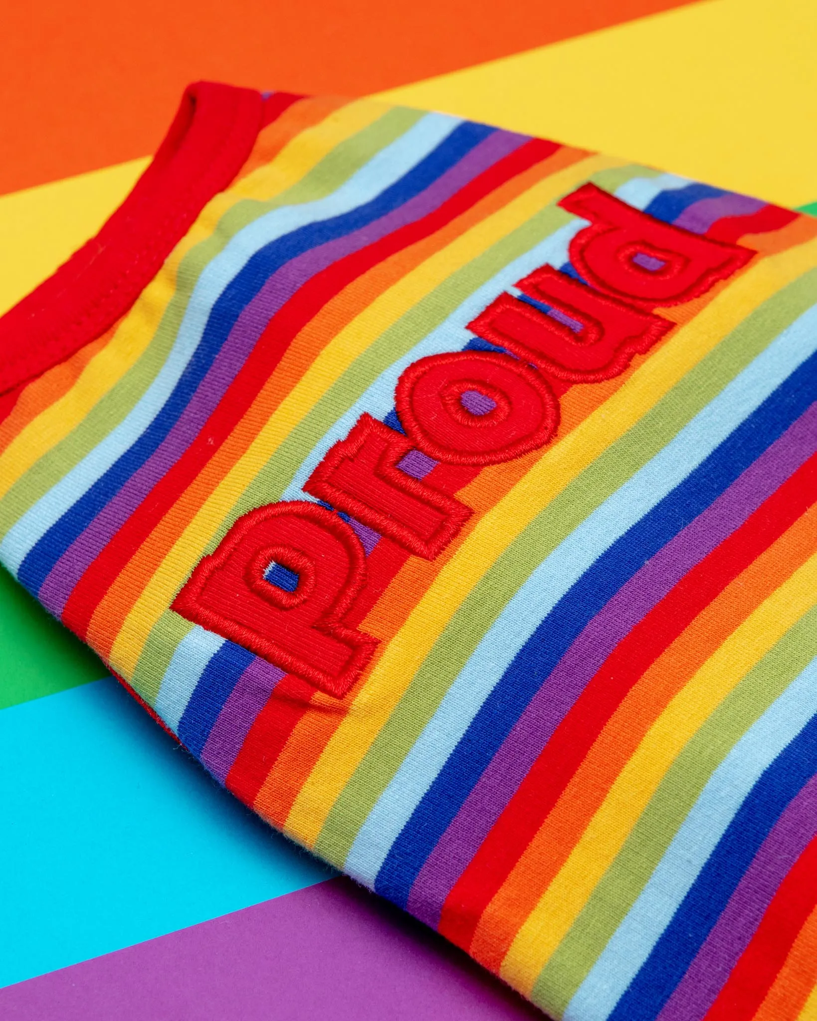 Proud Dog Rainbow Stripe Tank Top (CLEARANCE)