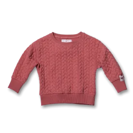 Quilted Jacquard Fabric Sweatshirt