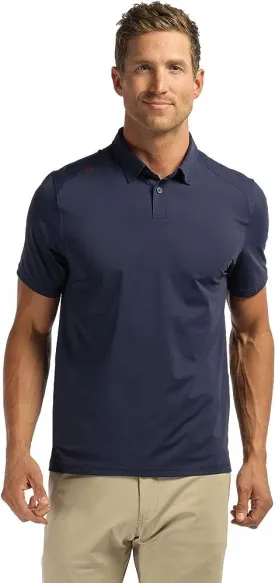 Rhone Commuter Mens Polo Shirts, Iron Free, Moisture Wicking Polo Shirts for Men, FlexKnit Stretch Fabric Mens Golf Shirts