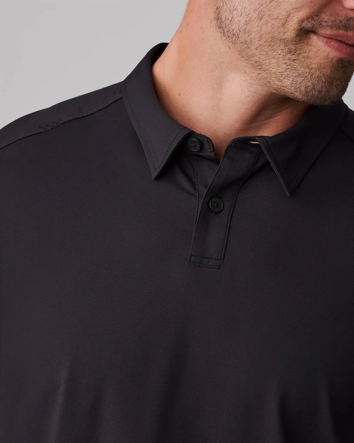 Rhone Commuter Mens Polo Shirts, Iron Free, Moisture Wicking Polo Shirts for Men, FlexKnit Stretch Fabric Mens Golf Shirts