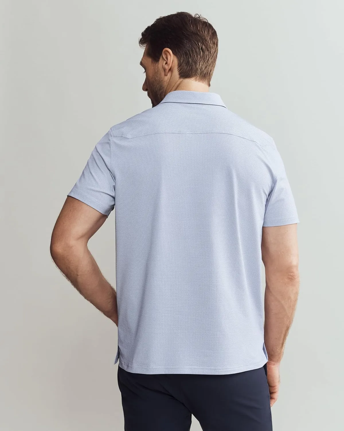 Rhone Commuter Mens Polo Shirts, Iron Free, Moisture Wicking Polo Shirts for Men, FlexKnit Stretch Fabric Mens Golf Shirts